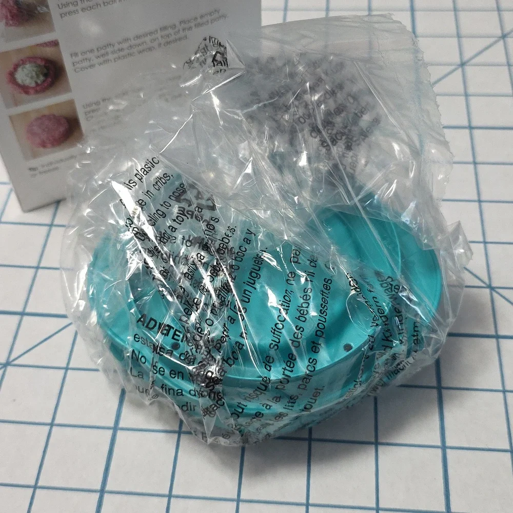 Blue 3-in-1 Burger Press NIB‎ Tastefully Simple